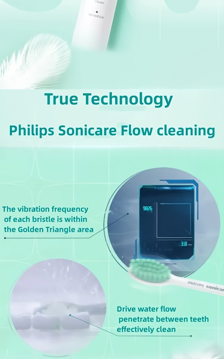For Philips Sonicare 2100 Series HX2421 Electric Toothbrush USB Charging Base Whole Body Acoustic Vibration Soft Brush Head Two Modes 30, 000 Brush Head Movements Per Minute Pink Colour
