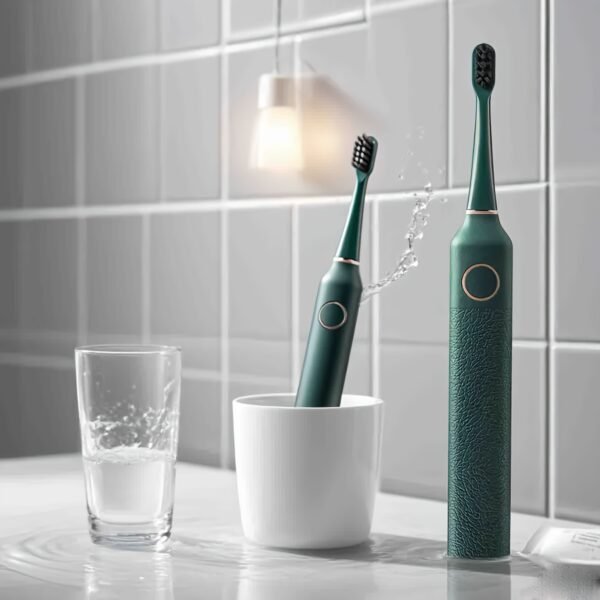 Smart Electric Toothbrush with 2 Brush Heads (Interdental/Cleaning Modes) - Smart App