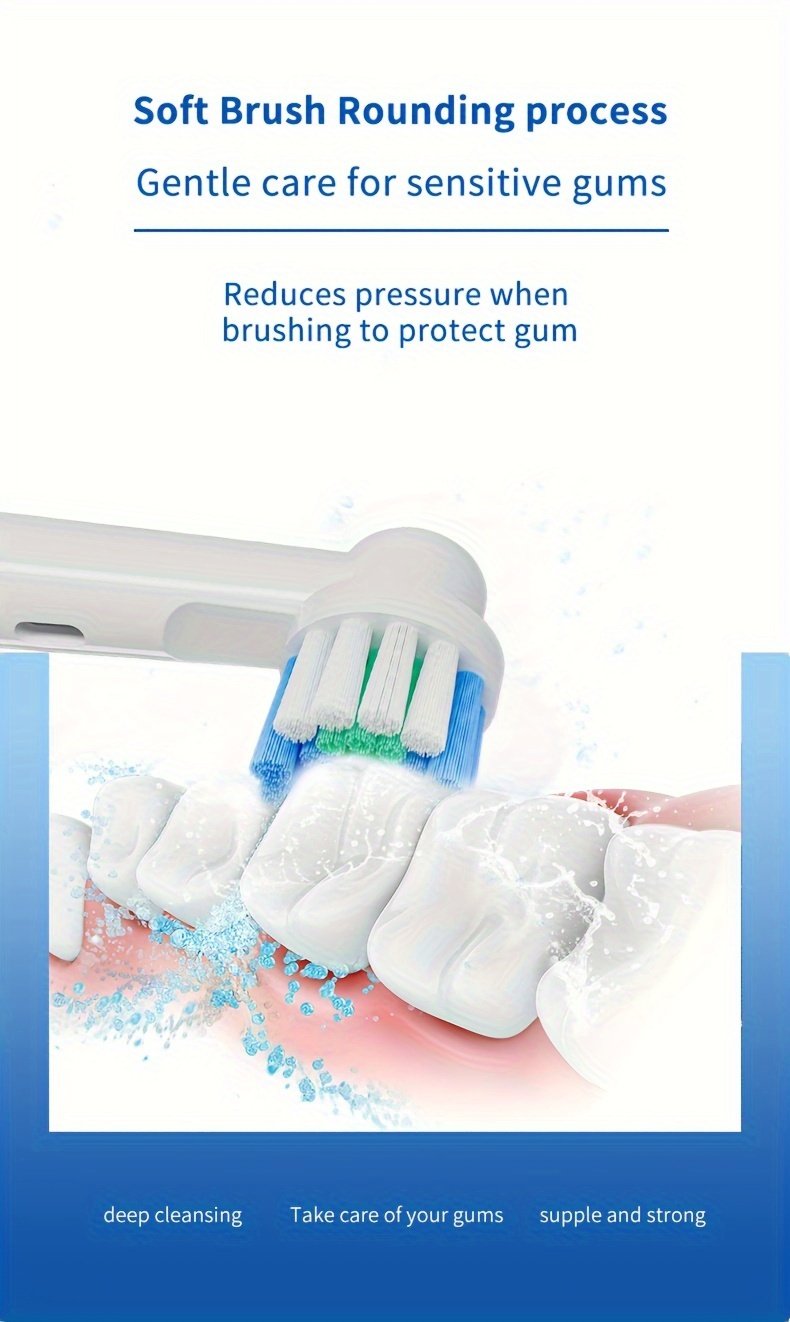 Orinatola Adult Rotating Electric Toothbrush, IPX7 High Quality, 4 Brush Heads, Travel Case, 3 Modes and 2-Minute Smart Timer Care Electric Toothbrush, USB Quick Charge